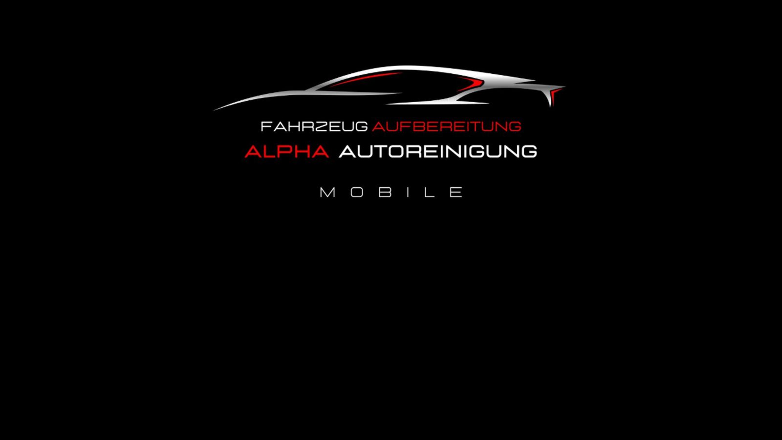 Logo mit Auto-Symbolik, das für Fahrzeugpflege, Reinigung und Aufbereitung steht